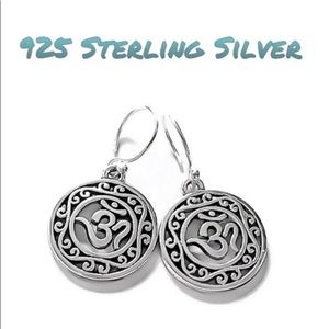 NEW Handcrafted mandala disk dangle earrings